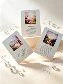 Life Information Divination Cards, Includes 56 Spiritual Divination Cards, Vintage Art Style Tarot Cards, Suitable For Divination And Collection. - Life Message Oracle Cards - View 6