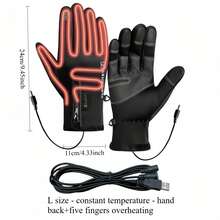 RAF USB Electric Heated Warm Gloves, Anti-Slip Waterproof For Delivery, Cycling, Fishing, Winter Warm Gloves, Electric Heated Gloves, Smart 3-Level Temperature Control, Double-Sided Heating, USB Powered, Winter Gift - View 15