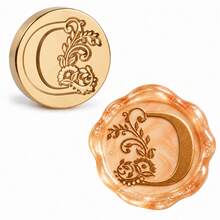 A-Z Letter Wax Seal Stamp Head/Wooden Handle, Beeswax Seal Set Perfect For Decorating Wedding Invitations, Wine Packaging, Gift Wrapping - Single Piece - View 25