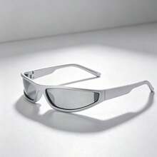 1pc Women's Fashion Glasses Personalized High-End Elegant Stylish - Silver - View 1