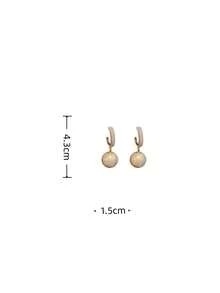 1 Pair Fashionable Personalized Exquisite Elegant Faux Pearl Earrings, Suitable For Women's Daily Commute - White - View 5