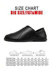 Men's Plus Size Slip-On Casual Loafers With Exquisite Embroidery, Sturdy Stitching, Flexible Upper, Comfortable Fit - Black - View 2