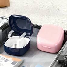 Half Set Portable Mirror Corrector Box, Soaking Box, Fixed Denture Storage Box, Portable Orthodontic Retainer Storage Box - Multicolor - View 3