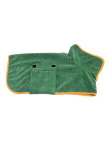 1pc Pet Absorbent Bathrobe, Dog & Cat Bath Towel, Pet Supplies, Adjustable Soft Bath Towel - Multicolor - View 17