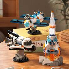 1706PCS Astronaut Space Series Building Blocks, Space Station, Rocket Creative Desktop Decor, Christmas Gift - Multicolor - View 2