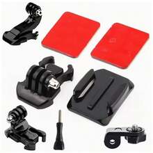 8/9pcs Helmet Adhesive Mount Kit, Motorcycle Bicycle Action Camera Accessories, Compatible With DJI Osmo Action - View 2
