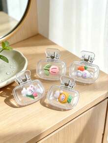Cute Cartoon Rabbit And Flower Pattern Toothbrush Covers, Rabbit Themed Toothbrush Head Protector, With Ventilation Holes, Keeps Toothbrush Head Clean And Dry, Compact And Portable, Essential For Home, Dorm, Vacation Travel, Suitable For Birthday, Back To School, Business Trip, Party, Back To School Occasions, Perfect Easter, Birthday, Christmas, Valentine's Day, New Year, Wedding Gift. - Multicolor - View 9