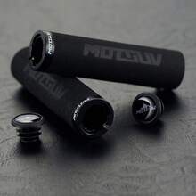 1 Pair Ultra-Light Foam Bicycle Handlebar Grips, Mountain Bike Single-Side Lock-On Shock-Absorbing Anti-Slip Handlebar Covers, Bicycle Accessories - Multicolor - View 4