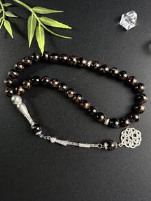 1pc Middle East Ramadan 33-Bead Single Tassel Prayer Beads, Ramadan Men's Handheld Rosary Bracelet For Daily Prayer, Counting Beads, Best Gift Choice For Festivals - Multicolor - View 8
