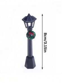 Christmas Decoration Mini Street Light Plastic Fairy Garden Decorative Accessories, Photography Props, Miniature Home Ornaments - Realistic Street Lamp - View 11