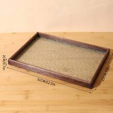 1pc Elegant Wooden Jewelry Tray, Suitable For Women's And Men's Jewelry, Aromatherapy, Accessories, Watches, Storage Tray, Desktop Display And Organization Tray - Multicolor - View 10