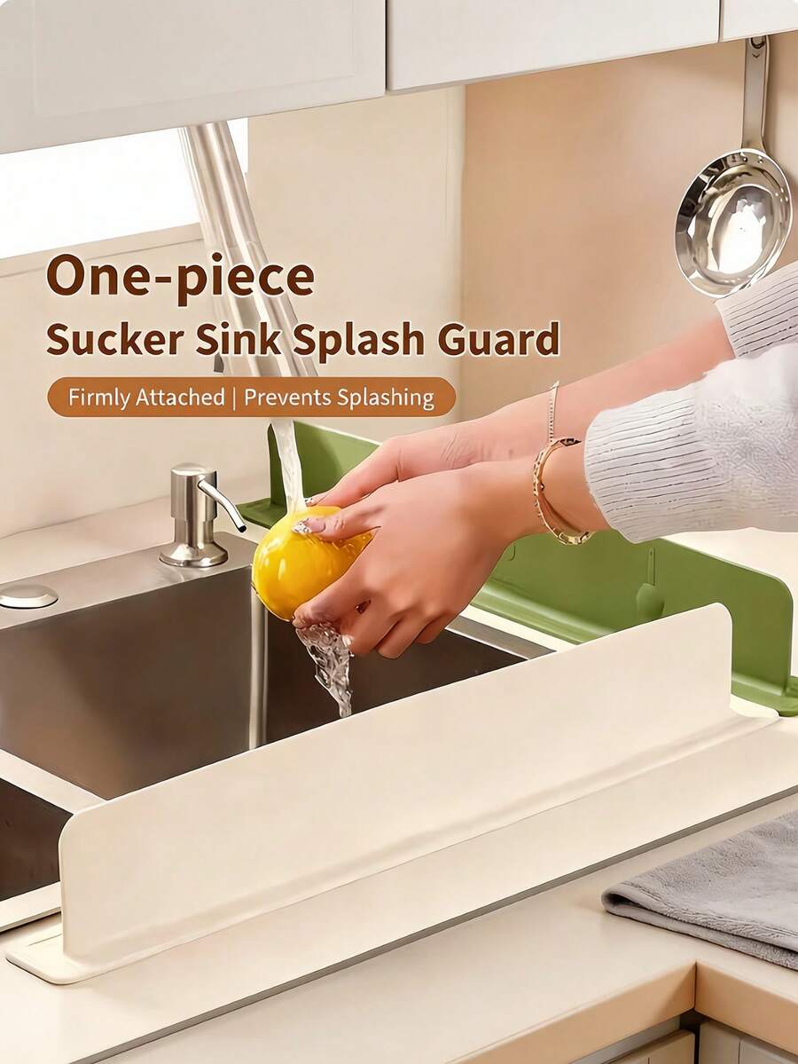 Waterproof Sink Splash Guard Block Splashing Water Washable Sink Basin Splash Blocker For Lab Sink Vegetable Basin Dishwasher Anti-Splash Water Barrier Sink Protector Apartment Home Room Kitchen Essentials Decor RV Coffee Bar Bathroom Accessories
