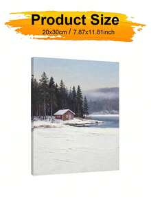 1pc Winter Scenery DIY Oil Painting By Numbers, Canvas Painting DIY Crafts, Adult Home Decoration, Holiday Gift. - Sets - View 9