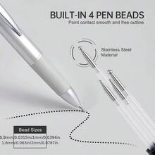 1/3/5 buah Pena Alat Titik 4-in-1 - Alat Seni Kuku Multi-Kepala, Cocok untuk Melukis, Hiasan Detail, Membuat Titik dan Inlay Rhinestone, Penggunaan Salon dan DIY, Alat Seni Kuku, Alat Pegangan Aksesori Seni Kuku, Pena Umum untuk Seniman Kuku Menggambar Lingkaran, Pena Seni Kuku Multi-Fungsi - MultiWarna - View 10