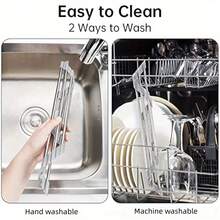 1PC Triangle Roll-Up Drain Rack, Kitchen Drain Rack, Sink Drain Rack, Suitable For Sink Corner, Small Foldable Drain Rack, Multi-Functional Kitchen Drain Rack Storage Rack - one-size - View 6