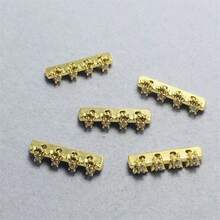 3pcs 4-Hole 5-Hole Spacer Beads Accessories DIY Bracelet Pearl Necklace Bead Jewelry Making Materials - Multicolor - View 5