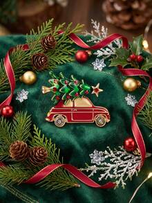 Christmas Rhinestones Brooches For Women Unisex Wear Creativity Holidays Pins Christmas Party Christmas Gift Decoration For Gift Box Christmas Tree - Christmas - View 13