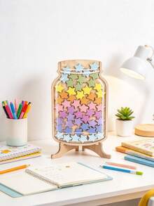 Bộ hũ thưởng sao gồm 45 ngôi sao hoặc bông hoa, quà thưởng hình sao, hũ đựng sao với họa tiết hoa rực rỡ, dùng làm động lực khuyến khích hành vi tích cực, khen thưởng học sinh, trang trí lớp học cho giáo viên và đồ trang trí bàn làm việc - Nhiều màu - Xem 5