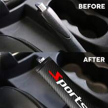 Carbon Fiber Texture Car Handbrake Cover Comfortable Handle Grip Cover Car Parking Brake Lever Decorative Protector - Carbon Fiber Texture - View 3