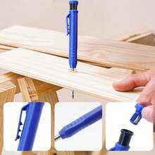Carpenter Mechanical Pencil Set With Replacement Leads, 45mm Long Metal Tip, Pencil Sharpener And Marking Tools, Deep Hole Marker For Construction, Carpentry, Woodworking And DIY Projects - Multiple Styles - View 4