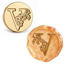 A-Z Letter Wax Seal Stamp Head/Wooden Handle, Beeswax Seal Set Perfect For Decorating Wedding Invitations, Wine Packaging, Gift Wrapping - Single Piece - View 32