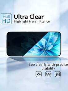 4Pcs Anti-Peeping Privacy Tempered Glass Phone Screen Protector Compatible With Huawei P30 Nova Series/Honor 200 400 600 Lite 9H Hardness Full Coverage Anti-Scratch Anti-Shatter Self-Adhesive Bubble Free Case Friendly Easy Installation Privacy Protection Film - Black - View 6