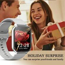 ZhiKexing Sports Smart Watch + Wireless Earbuds Combo Set, 1.83-Inch HD Display, Zinc Alloy Body, Supports Wireless Calling, Music Playback, Message Notifications, Multifunctional Sports Watch With Calculator, Alarm Clock And More, Compatible With Android And IOS Systems, Fashionable And Modern Design, Ideal Gift For Men, Women, Couples Or Parents. - View 5