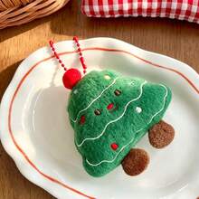 1pc Christmas And Halloween Plush Toy Pendants, Santa Claus Cartoon Doll Bags, Keychains, Small Gifts, Hanging Decorations, Bag Decorations, Keychains, Christmas Tree Pendants - Star - View 10