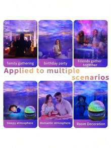 1pc Aurora Light Smart Lamp | USB Powered LED Projector Light With Remote Control, Color Changing | Ideal For Bedroom, Living Room, Office Decoration | Perfect For Party, Birthday, Anniversary, Holiday Gift | Portable And Dimmable - View 9