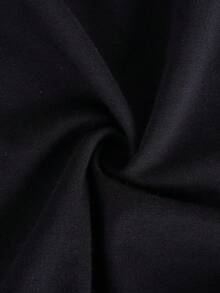 Norcotton 2pcs Men's Cotton Front Opening Black Pajama Pants - Black - View 6
