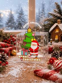 5pcs/Set Christmas Eve Santa Claus Christmas Tree Gift Box For Holiday Party Favors, New Christmas PET Gift Box For New Year's Eve And Christmas Packaging - Gift Box - View 5