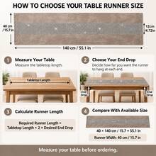 FLYINGCURTAINS Luxury Velvet Table Runner With Rhinestone Stripe, Sparkly Silver Diamante Table Runner For Wedding Dining Table Home Party Decor - Khaki - View 3