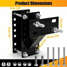 1 PC Spare Tire Carrier Mount Holder For Trailer Boat Trailer 180lbs Load Capacity Triangular Welded Structure 4-6 Inch Bolt Spacing No Drilling Heavy Duty Utility - A - View 4
