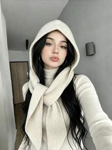 1pc Autumn/Winter Warm Knit Hat, Unisex - Multicolor - View 4
