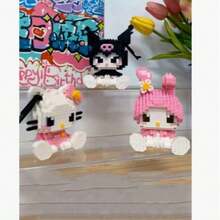 SANRIO سلسلة دمى سانريو ميني لبناء الكتل - حوالي 400 قطعة من كتل بناء الشخصيات الكرتونية، مجموعات قابلة للجمع، هدية عيد ميلاد مثالية، ديكور داخلي، ديكور منزلي، كتل بناء بأسلوب لطيف، هدية نموذج شخصية أنمي، هدية عيد ميلاد، جائزة كرنفال، هدية العودة إلى المدرسة، إلخ. - متعدد الألوان - مشاهدة 11