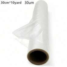 Water-Soluble Embroidery Topping - 30cm X 10yd Roll - For Machine Embroidery And Hand Sewing, Water-Soluble Embroidery Film Roll, Lightweight PVA Backing, 30um, Cold Water Use - 30cm*10 Yards - View 8
