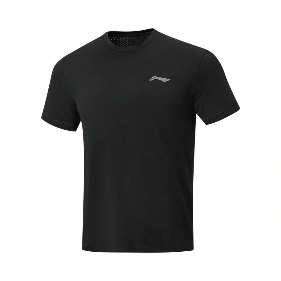 Li-Ning Men's Reflective Quick-Dry Breathable Short Sleeve T-Shirt ATSW505 - Black - View 1