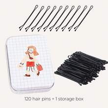 50/100/200pcs Hair Clips, Women's Wavy Hair Clips, Non-Slip Hair Clips, With Storage Box, Suitable For Various Hairstyles - Multicolor - View 5