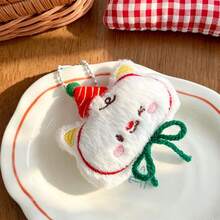 1pc Christmas And Halloween Plush Toy Pendants, Santa Claus Cartoon Doll Bags, Keychains, Small Gifts, Hanging Decorations, Bag Decorations, Keychains, Christmas Tree Pendants - Star - View 8