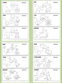 1PC Children's Step-By-Step Drawing Book, Coloring Book With Pattern Decomposition, 32 Pages Drawing Book - Multicolor - View 10