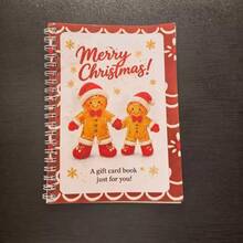 Buku Kartu Hadiah Natal untuknya, Buku Penyimpanan Kartu Hadiah Liburan dengan Slot Kartu, Tempat Kartu Hadiah Natal Berwarna Merah Muda yang Lucu, Hadiah Natal untuk Istri, Pacar, Ibu - Rectangle - View 5