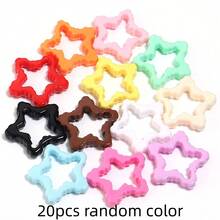 10/20pcs Cartoon Candy Color Pixel Star & Heart Acrylic Beads, Cute Random Mixed Color Handmade DIY Jewelry Accessories Material For Phone Charms, Keychains, Hanging Decor, Stationery, Pen Beads - Randomly Mix Colors - View 15