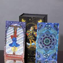 Gold Foil Tarot Cards Plastic Waterproof Tarot Cards Full Set Color Printed Tarot Cards Tabletop Game Cards, Tarot, Tarot Cards Deck - Multicolor - View 11