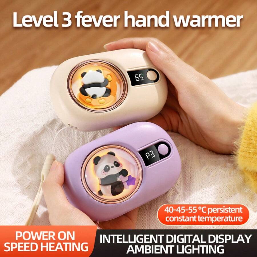 USB Rechargeable Handheld Mini Portable Outdoor Explosion-Proof Power-Off Protection Fashion Panda Hand Warmer - Single Pack - View 1