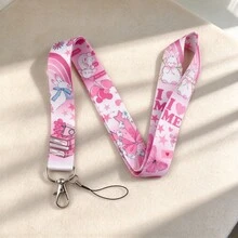 Cartoon Animal Lanyard, Ocean Turtle, Bunny & Dachshund Print Neck Strap, Phone Lanyard ID Card Holder Key Chain For Man Women - Multicolor - View 4