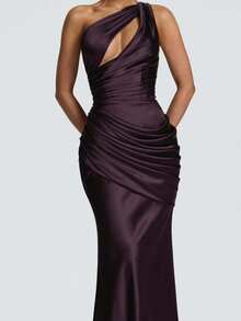 Women Long Dresses - Bold Plum - View 5
