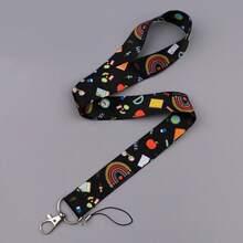 Cute Cartoon Rainbow Lanyard, Fabric Neck Strap For Phone Key ID Card, Pretty Decorative Lanyard For School Supplies, Lovely Gift For Girls Women - Multicolor - View 10
