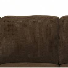Nubby Upholstery  U-Shaped Sofa, Comfortable Dual Chaise Design With  Upholstered Armrests - Coffee + Wood+Fabric + 4 Seat + Foam - View 10