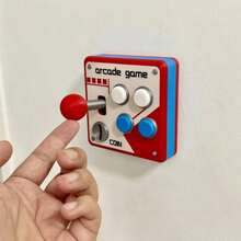 1pc Retro Arcade Game Joystick Switch Panel 3D Printed 3D Button Modification Auxiliary Switch Sticker Controller - One Size - View 9