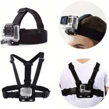 Action Camera Chest Mount Harness Head Strap Kit For Bike Motorcycle Ski - Multicolor - View 4
